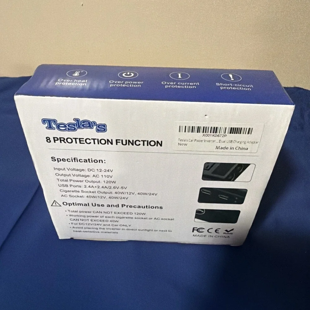 Tesla's Car Smart Power Inverter Model TC05. Brand New In Box‎
